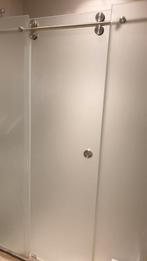 Glazen douchedeuren mat glas - douche schuifdeuren, Huis en Inrichting, Badkamer | Badkamermeubels, Ophalen, Gebruikt, Minder dan 25 cm