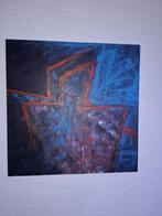 Abstracte schilderijen - Olieverf op hout (4 stuks), Ophalen