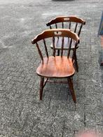 Te koop houten café stoelen., Huis en Inrichting, Stoelen, Ophalen, Gebruikt, Bruin, Vijf, Zes of meer stoelen