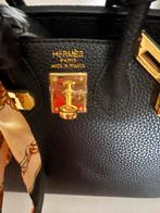 Look a like zwarte lederlook birkin tas., Sieraden, Tassen en Uiterlijk, Tassen | Damestassen, Ophalen of Verzenden, Zo goed als nieuw