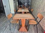 Tafel en stoelen set, Huis en Inrichting, Tafels | Eettafels, Ophalen, Gebruikt, 50 tot 100 cm, Vintage