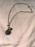Smiley ketting nieuw stainless steel, Ophalen of Verzenden, Zo goed als nieuw, Zilver, Overige materialen