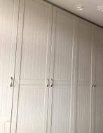 Ikea pax 7 deurs kastenwand zwartbruin / wit combi (2.36 / 5, 200 cm of meer, Ophalen