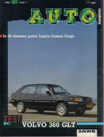 Autokampioen 41 1982 : Volvo 360 GLT - Lancia Gamma Coupe beschikbaar voor biedingen
