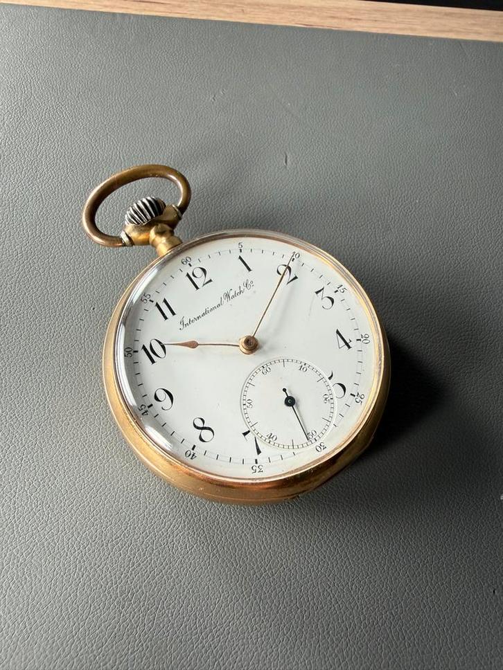 Zeldzaam IWC 14k Zakhorloge - Nette Staat, Sieraden, Tassen en Uiterlijk, Horloges | Antiek, Overige merken, Goud, 1900 tot 1930