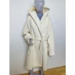 Pauw / Il Cappottino room witte wollen mantel - 38, Kleding | Dames, Jassen | Winter, Verzenden, Zo goed als nieuw, Maat 38/40 (M)