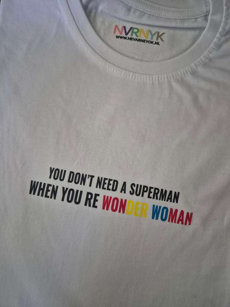 Print tshirt, Kleding | Dames, Maat 38/40 (M), Wit, Nieuw, Ophalen of Verzenden