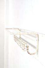 Vintage metalen kapstok hoedenplank haken, Huis en Inrichting, Woonaccessoires | Kapstokken, Ophalen of Verzenden, Gebruikt