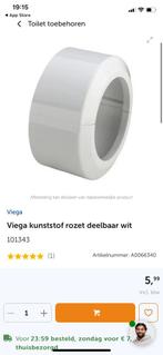 Viega Kunststof Rozet Deelbaar Wit, Ophalen of Verzenden, Nieuw, Toilet