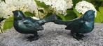 VOGELS / set / brons / MUSSEN / tuinbeeld / groen, Dierenbeeld, Nieuw, Info@huisentuindecoratiemarie.nl, Huis en tuin decoratie marie