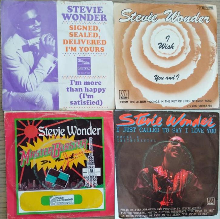 STEVIE WONDER - PAKKET!, Cd's en Dvd's, Vinyl Singles, Zo goed als nieuw, Single, Pop, 7 inch, Ophalen of Verzenden