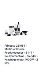Foodprocessor, Witgoed en Apparatuur, Keukenmixers, Ophalen of Verzenden, Zo goed als nieuw, 3 snelheden of meer