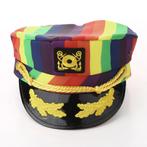 Regenboog kapiteins pet (gay lhbti pride hoed heren dames), Verzenden, Nieuw, One size fits all, Pet