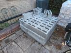77x Holle betonblokken 39x19x14 (~6m2), Doe-het-zelf en Verbouw, Metselstenen, Ophalen, Nieuw, Bakstenen