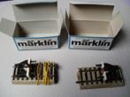 2x Marklin Ho m rails stootblok no 7191+verlichting,nieuw, Hobby en Vrije tijd, Modeltreinen | H0, Wisselstroom, Nieuw, Rails