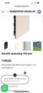 Keralit Crème RAL 9001 Houtnerf - Diverse Lengtes, Doe-het-zelf en Verbouw, Platen en Panelen, Ophalen, Nieuw, HPL, Minder dan 20 mm