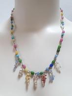 TUTTI FRUTTI Glaspasta Ketting met 7 Glazen Druiventrosjes., Verzenden, Overige materialen, Ketting