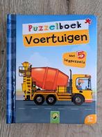 Puzzelboek voertuigen met 5 puzzels, Ophalen of Verzenden, Minder dan 10 stukjes, Nieuw, 2 tot 4 jaar