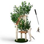 Nieuwe kattenboom met bladeren + speeltje, Dieren en Toebehoren, Ophalen of Verzenden, Nieuw, Krabpaal