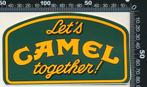 Sticker: Camel - Let's Camel together (3), Ophalen of Verzenden, Zo goed als nieuw, Bedrijf of Vereniging