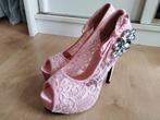 Roze pumps met strass, Pumps, Ophalen of Verzenden, Zo goed als nieuw, Roze
