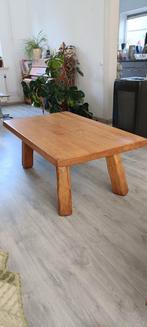 Vintage Massief Eiken Salontafel 125 x 75 x 49cm, Ophalen, Gebruikt, 100 tot 150 cm, Eikenhout