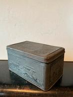 Oud Tiktak koffie en thee blik uit Groningen 19 x 11,5 x 9,5, Verzamelen, Blikken, Ophalen of Verzenden, Zo goed als nieuw, Overige