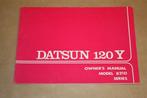 Datsun 120 Y - Owner's Manual Model B210 Series - 1974, Ophalen of Verzenden