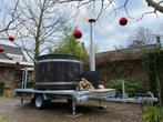 TAKE A TUB! Mobiele 4-6 persoons houtgestookte hottub huren, Tuin en Terras, Bubbelbaden en Hottubs, Ophalen, Zo goed als nieuw