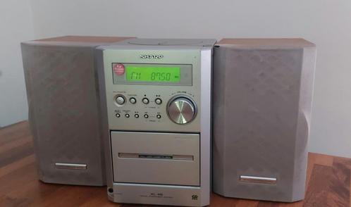 Stereoset Sharp micro XL-45H, Audio, Tv en Foto, Stereo-sets, Zo goed als nieuw, Cassettedeck, Sharp, Ophalen of Verzenden