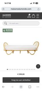 Leuk rotan bed, Huis en Inrichting, Slaapkamer | Bedden, Ophalen of Verzenden, Gebruikt, Eenpersoons, Hout