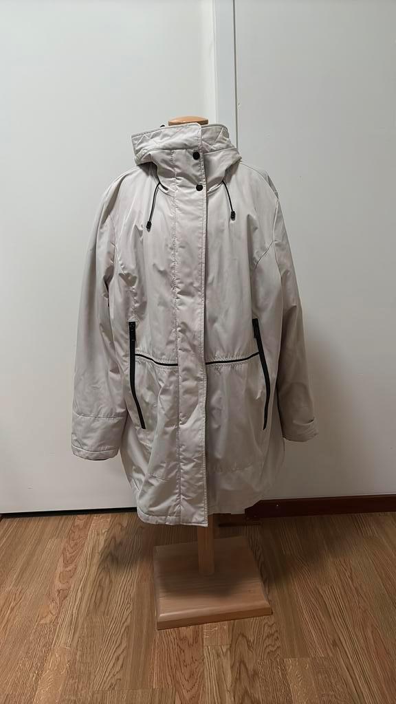 Parka gevoerd maat 50, Kleding | Dames, Grote Maten, Zo goed als nieuw, Jas of Mantel, Zwart, Ophalen of Verzenden
