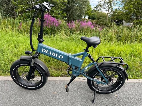 Diablo Storm - blauw vouwfiets, Fietsen en Brommers, Fietsen | Vouwfietsen, Zo goed als nieuw, Overige merken, 20 inch of meer