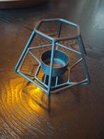 Waxinelichthouder zwart metaal, Huis en Inrichting, Woonaccessoires | Kandelaars en Kaarsen, Ophalen of Verzenden