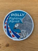 Swirl 322 sqn patch polly grey vliegbasis Leeuwarden EHLW, Ophalen of Verzenden, Zo goed als nieuw, Patch, Badge of Embleem
