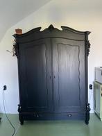 Antieke kast, gerestaureerd & zwart, Antiek en Kunst, Antiek | Meubels | Kasten, Ophalen