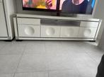 Moderne witte tv meubel, Huis en Inrichting, Ophalen, Kunststof, Gebruikt, 150 tot 200 cm