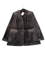 Samoon Blazer Suède, Bruin, Maat 42/44 (L), Nieuw, Ophalen of Verzenden