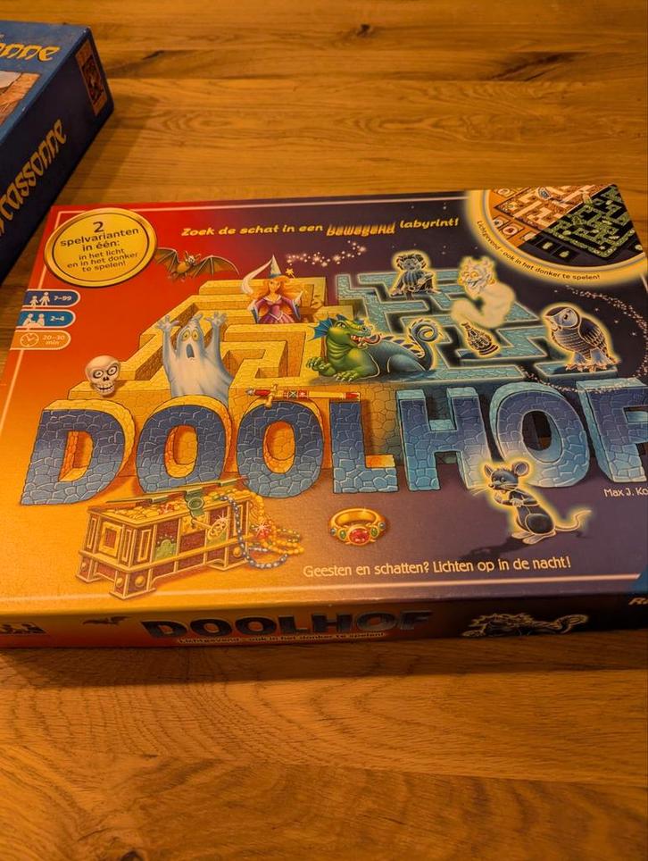 Spel Doolhof - lichtgevend, Hobby en Vrije tijd, Gezelschapsspellen | Bordspellen, Zo goed als nieuw, Een of twee spelers, Drie of vier spelers