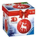 Ravensburger: 3D Puzzle: Kerstbal Rendier, Ophalen of Verzenden, Minder dan 500 stukjes, Nieuw, Rubik's of 3D-puzzel