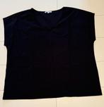 Travelstof zwart T-shirt mt 52 Miss Etam Plus, Ophalen of Verzenden, Zo goed als nieuw, Maat 46/48 (XL) of groter, Zwart