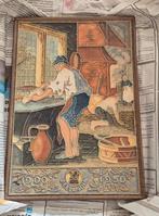 Delfts Blauw Cloisonné Tegel Zeelandia 1950, Antiek en Kunst, Antiek | Wandborden en Tegels, Ophalen of Verzenden