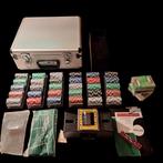 Poker set 600 chips 95% Nieuw, Hobby en Vrije tijd, Ophalen, Nieuw