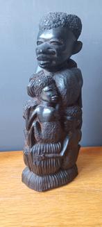 Familie beeld, ebbenhout, goed gemaakt, Afrikaanse herkomst, Antiek en Kunst, Kunst | Niet-Westerse kunst, Ophalen of Verzenden