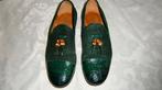 Originele Gucci schoenen donker groen suède krokodil  42, Overige kleuren, Overige typen, Ophalen of Verzenden, Zo goed als nieuw