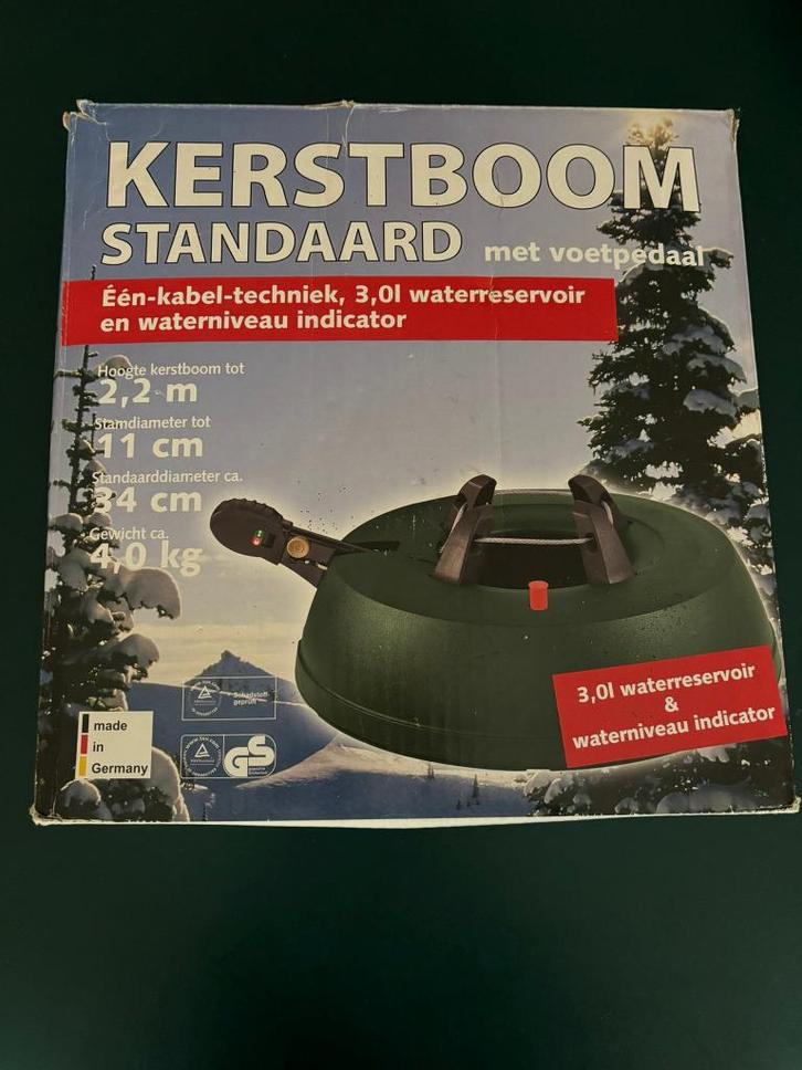 Kerstboom  standaard in doos als nieuw!, Diversen, Kerst, Zo goed als nieuw, Ophalen of Verzenden