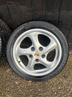 Originele Porsche boxster 17 inch zomerset 5x130 breedset, Auto-onderdelen, Banden en Velgen, Gebruikt, 255 mm, Banden en Velgen