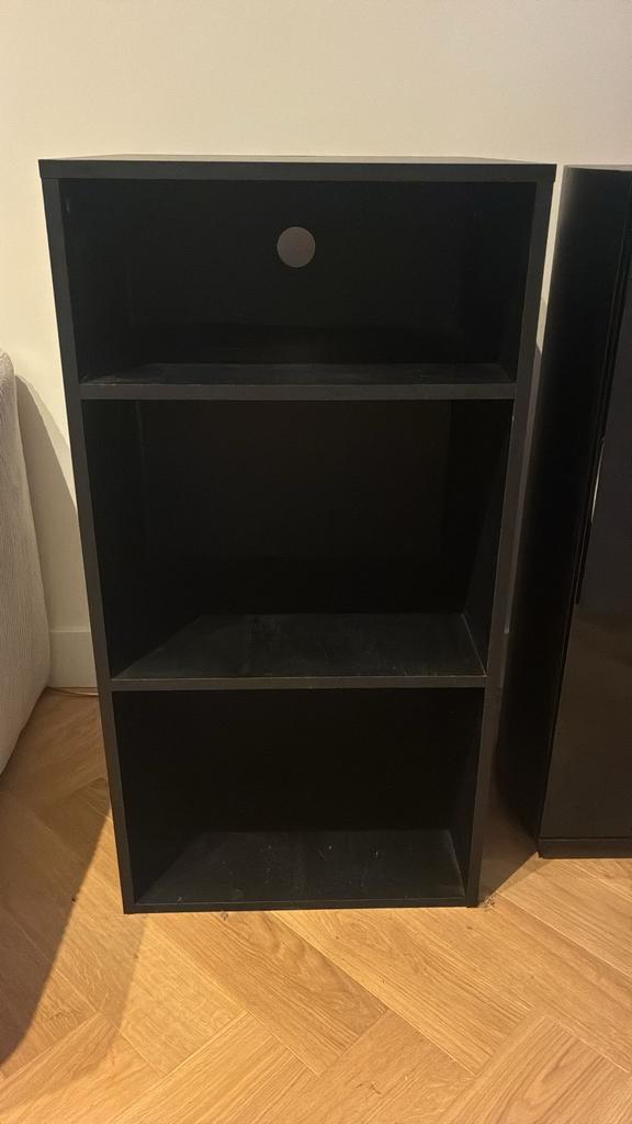 Lp of vinyl kast zwart bax shop, Huis en Inrichting, Kasten | Overige, Zo goed als nieuw, Ophalen