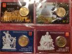 Vaticaan 50 cent 2010 2011 2012 2013 Coincard, Postzegels en Munten, Munten | Europa | Euromunten, Setje, Ophalen of Verzenden