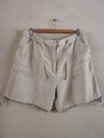 Losse korte broek linnen /viscose XL, Kort, Verzenden, Beige, Maat 46/48 (XL) of groter
